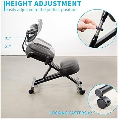 KLĘKOSIAD KLĘCZNIK KRZESŁO BIUROWE ERGONOMICZNE FOTEL BIUROWY