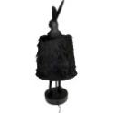 Lampa stołowa królik nocna Animal Rabbit czarna futerkowa 68 cm 56673
