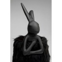 Lampa stołowa królik nocna Animal Rabbit czarna futerkowa 68 cm 56673