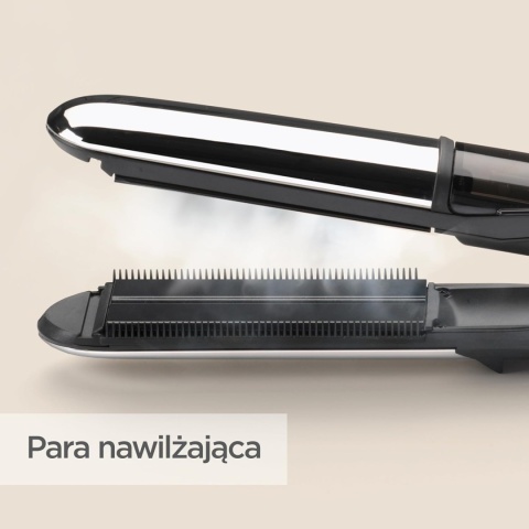 Parowa Prostownica do włosów Babyliss ST496E diamentowo-ceramiczna 2w1 loki