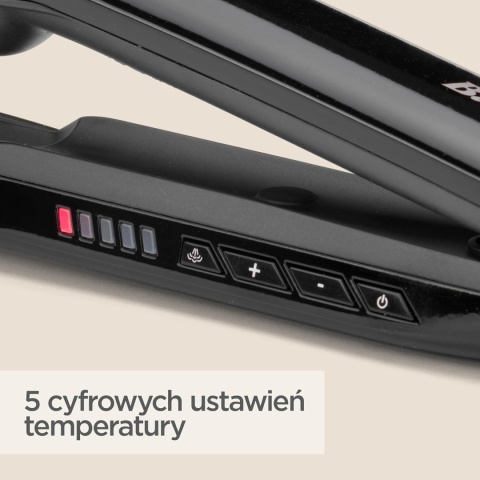 Parowa Prostownica do włosów Babyliss ST496E diamentowo-ceramiczna 2w1 loki