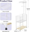 Stojak Na Papier Toaletowy Uchwyt Biały Loft
