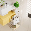 Stojak Na Papier Toaletowy Uchwyt Biały Loft