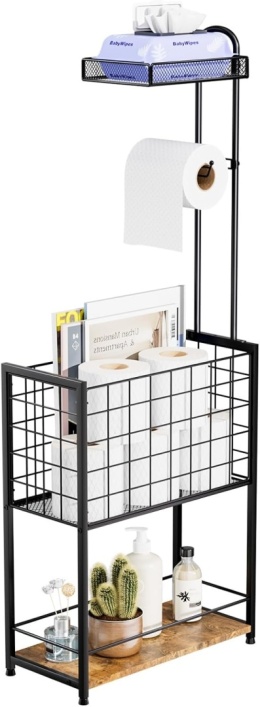 Stojak Na Papier Toaletowy Uchwyt Biały Loft