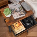 Stojak na gramofon 3 poziomy stolik boczny pojemnik winylowy do 100 albumów