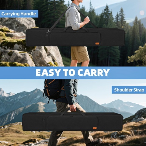 Torba na statyw 152,4 cm, futerał na statyw do aparatu, sprzętu oświetleniowego i audio, wodoodporny