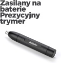 Trymer do nosa Babyliss Polska E650e na baterie