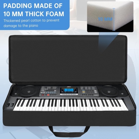 POKROWIEC NA KEYBOARD PIANINO 61 KLAWISZY WODOODPORNY MOCNY FUTERAŁ 103CM