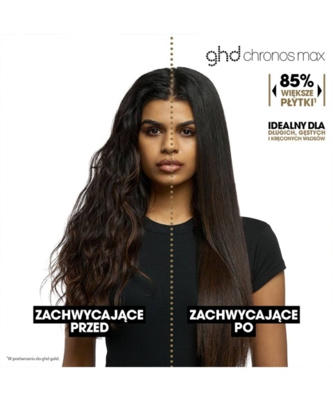 ghd Chronos Max Prostownica do włosów z szerokimi płytkami Predictive HD