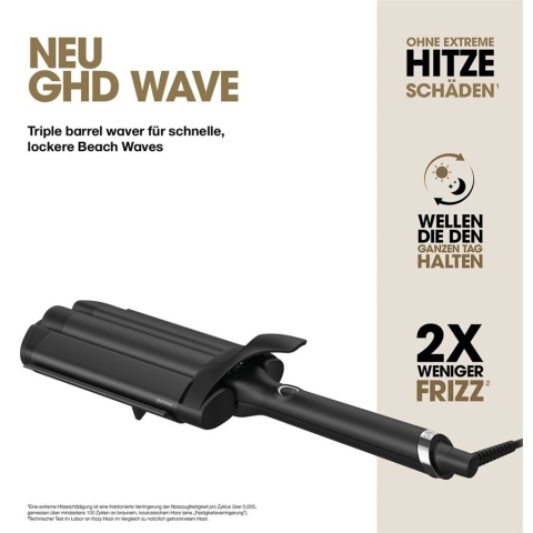 ghd Wave Triple Barrel Falownica do Włosów Luźne Fale Plażowe Glossy