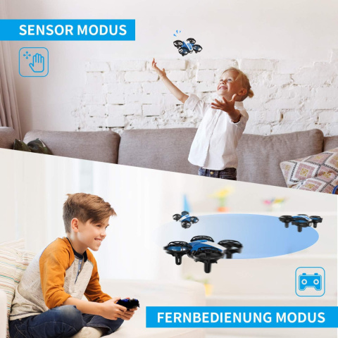 Holyton Mini dron HS330 dla dzieci RC Quadrocopter, z 3 akumulatorami Holyton Mini dron HS330 dla dzieci RC Quadrocopter, z 3 akumulatorami
