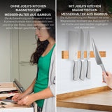 Joejis Magnetyczny uchwyt noże 40cm - Wykonany z bambusa