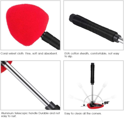 MASTERTOP Zestaw do sprzatania samochodu, myjka do okien