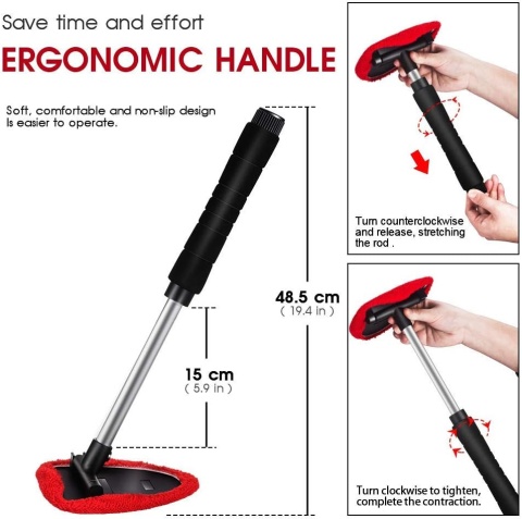 MASTERTOP Zestaw do sprzatania samochodu, myjka do okien