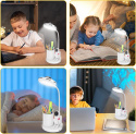 VUENICEE Lampa biurkowa dla dzieci, ściemniana LED projekcją złącze USB