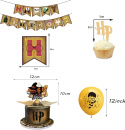 Zestaw Dekoracji urodzinowych balony magiczna szkoła Happy Birthday