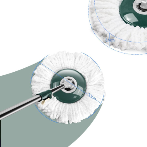 Zestaw MASTERTOP mop obrotowy + 4 wkładki z mikrofibry i 1 szczotka Zestaw MASTERTOP mop obrotowy + 4 wkładki z mikrofibry i 1 szczotka