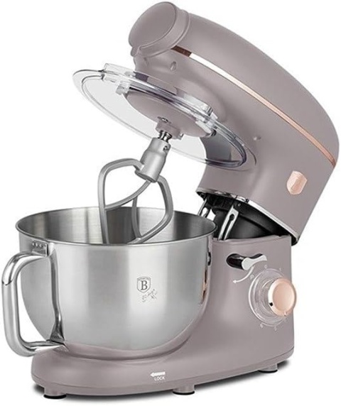 Berlinger Haus Robot kuchenny z młynkiem i mikserem, 1500 W, Taupe Collection BH-9530