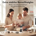 EDELHAUS SZKLANE POJEMNIKI NA PRZYPRAWY Z ETYKIETĄ 12 słoików