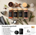 EDELHAUS SZKLANE POJEMNIKI NA PRZYPRAWY Z ETYKIETAMI 24 x 120ml