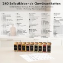 EDELHAUS SZKLANE POJEMNIKI NA PRZYPRAWY Z ETYKIETAMI 24 x 120ml