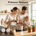 EDELHAUS SZKLANE POJEMNIKI NA PRZYPRAWY Z ETYKIETAMI 24 x 120ml