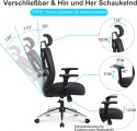 Ergonomiczne krzesło biurowe fotel biurowy Ticova