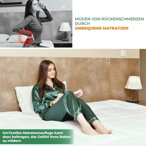 Nakładka na materac z mikrofibry 160 x 200 cm z 4 antypoślizgowymi wypustkami narożnymi