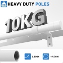 Karnisze WELDUN do okien, metalowe, rozsuwane, od 81 do 361 cm