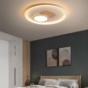 Lampa sufitowa LED, lampa sufitowa z drewna, lampa sufitowa, ściemniana z pilotem