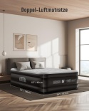 Materac dwuosobowy airefina 190 x 137 x 46 cm biały