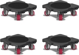 Rolki meblowe TPE 360° nośność 75 kg zestaw 4 szt ONEON