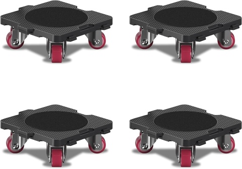 Rolki meblowe TPE 360° nośność 75 kg zestaw 4 szt ONEON