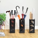 STOJAK NA PARASOLE PARASOLNIK CZARNY METALOWY LOFT