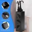 STOJAK NA PARASOLE PARASOLNIK CZARNY METALOWY LOFT