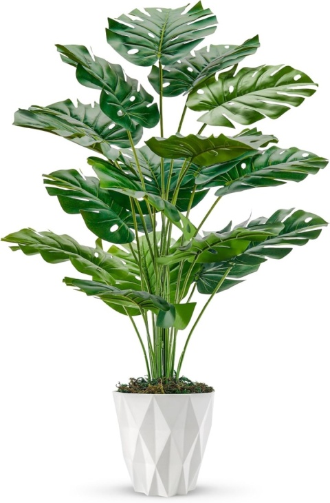 Sztuczna Monstera w doniczce 71 cm roślina doniczkowa dekoracyjna