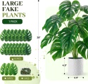Sztuczna Monstera w doniczce 71 cm roślina doniczkowa dekoracyjna