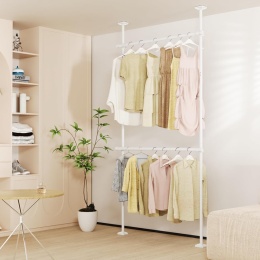 TELESKOPOWY SYSTEM DO GARDEROBY METALOWY 227–312 cm