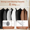 TELESKOPOWY SYSTEM DO GARDEROBY METALOWY 227–312 cm