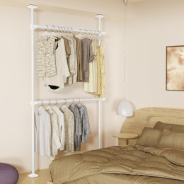 TELESKOPOWY SYSTEM DO GARDEROBY METALOWY 227–312 cm