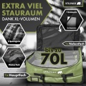 Torba podróżna na kółkach, oliwkowo-zielona, ​​70 l, wózek XXL wodoodporna