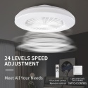 Wentylator Lampa sufitowa LED 48 cm, regulowana prędkość , 3000-5500 K