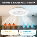 Wentylator Lampa sufitowa LED 48 cm, regulowana prędkość , 3000-5500 K