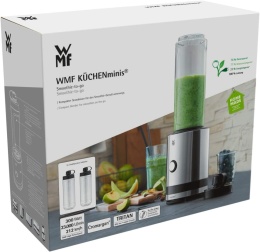 Wmf Küchenminis Smoothie-to-go mikser 300W stal nierdzewna 0,6l - 2 butelki