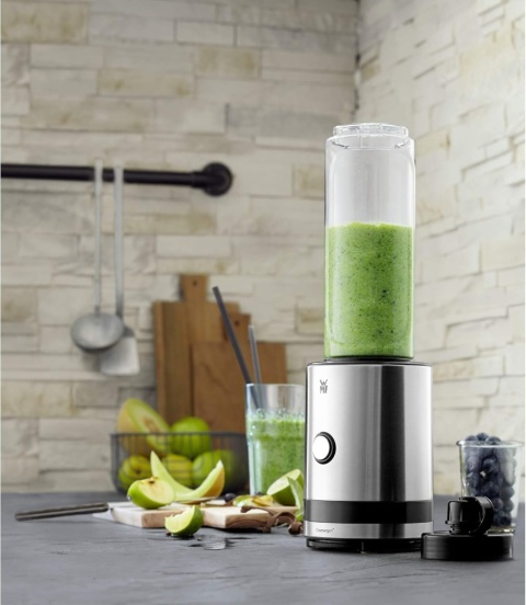 Wmf Küchenminis Smoothie-to-go mikser 300W stal nierdzewna 0,6l - 2 butelki