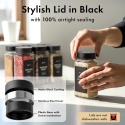 EDELHAUS SZKLANE POJEMNIKI NA PRZYPRAWY Z ETYKIETAMI 24 x 120ml