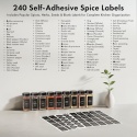 EDELHAUS SZKLANE POJEMNIKI NA PRZYPRAWY Z ETYKIETAMI 24 x 120ml