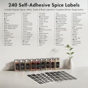 EDELHAUS SZKLANE POJEMNIKI NA PRZYPRAWY Z ETYKIETAMI 24 x 120ml