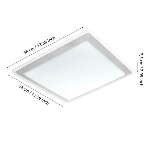 EGLO COMPETA 1 lampa ścienna / sufitowa 300O K 2600 LM