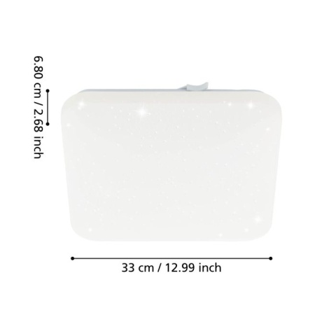 EGLO FRANIA-S Plafon LED 33x33 cm 3000K biały lampa ścienna / sufitowa